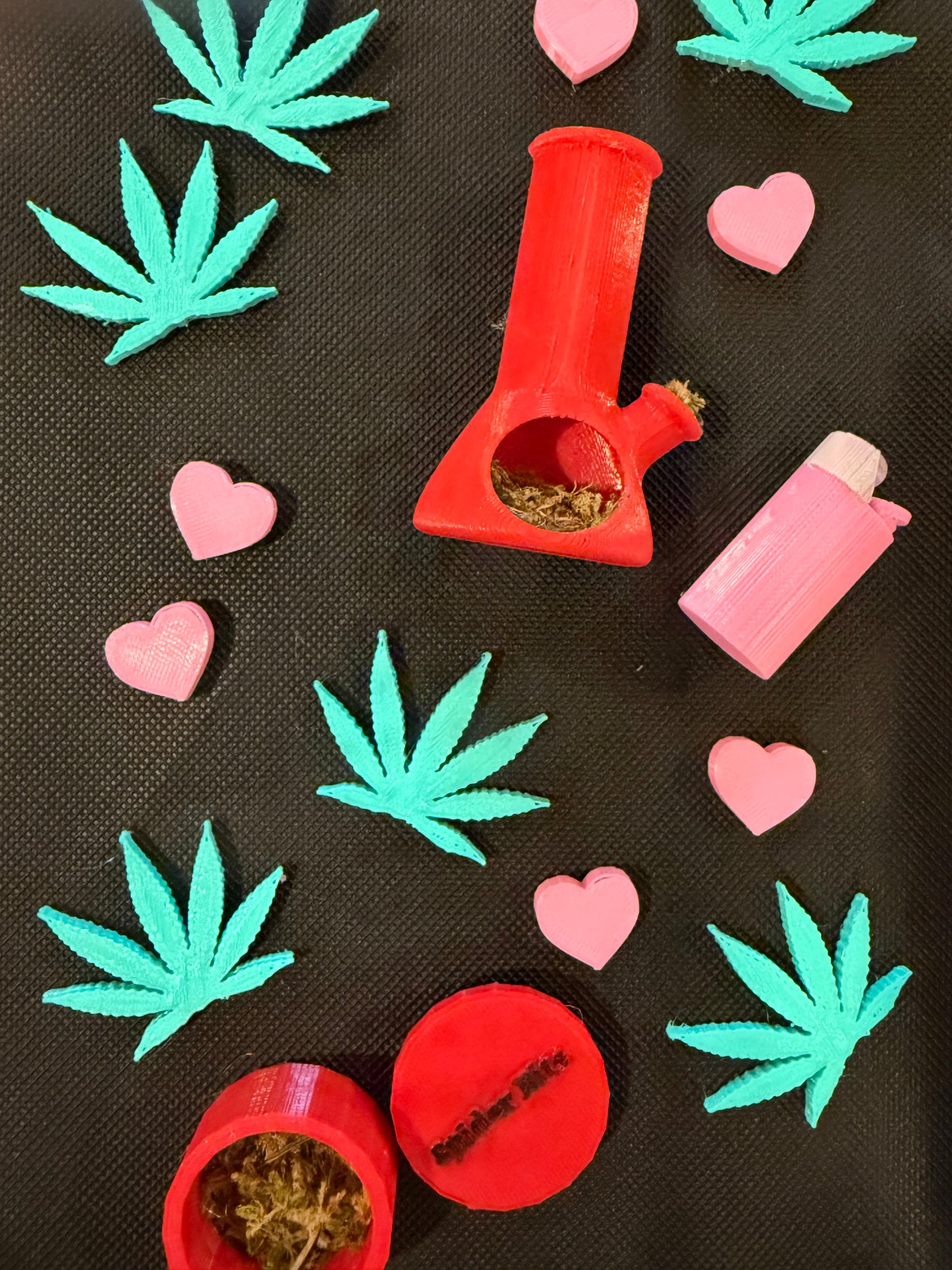 Red Lovely Smokers Spood Set